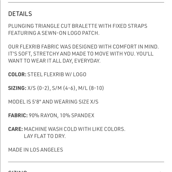 Joah Brown pearl gray triangle bra - Picture 4 of 9